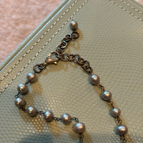 Sterling silver seashells and seahorse necklace - Picture 5 of 6